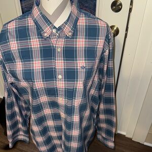 Dockers Blue and pink button down